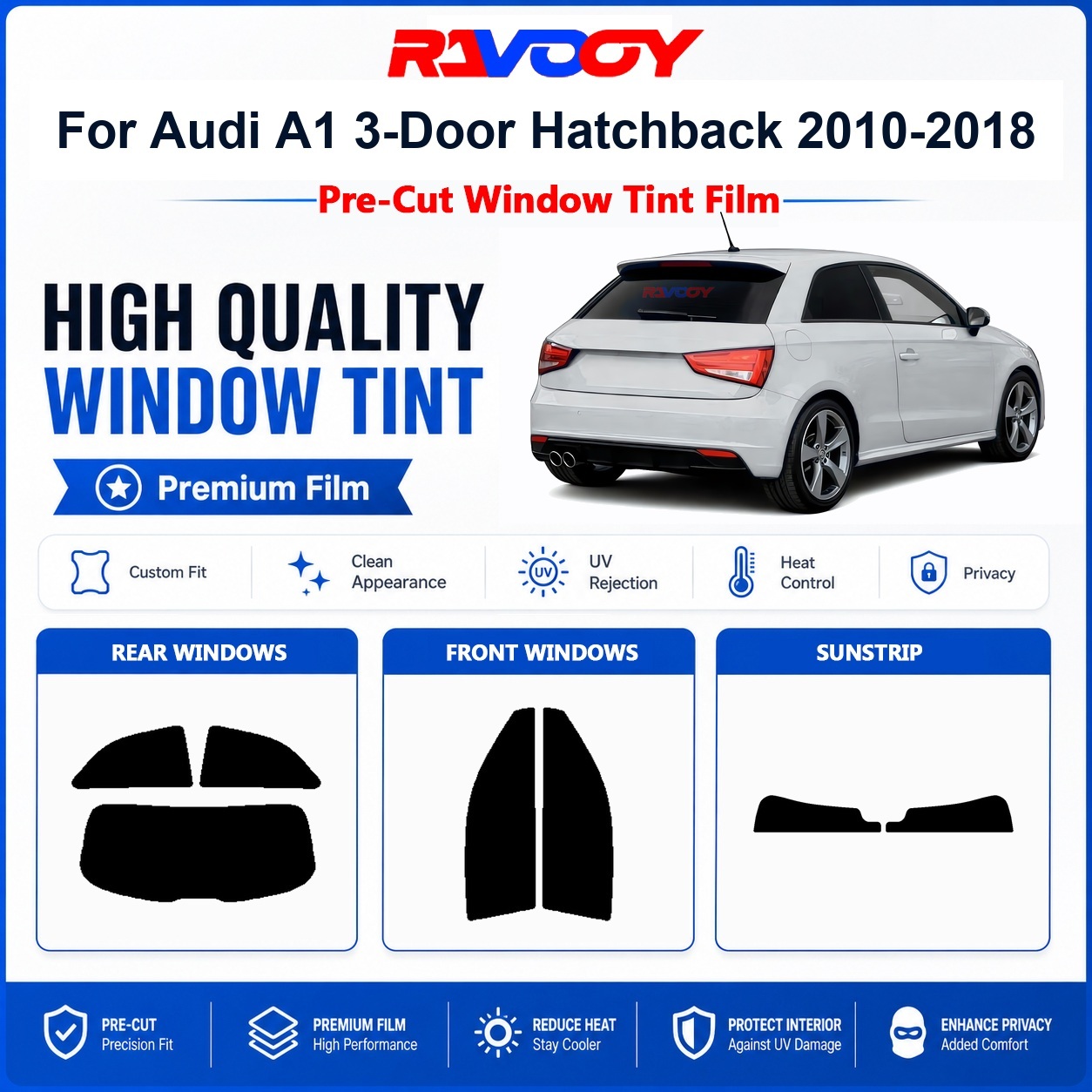 Privacy Screen Protector - Kaca Film Premium Pre-Cut Untuk Audi