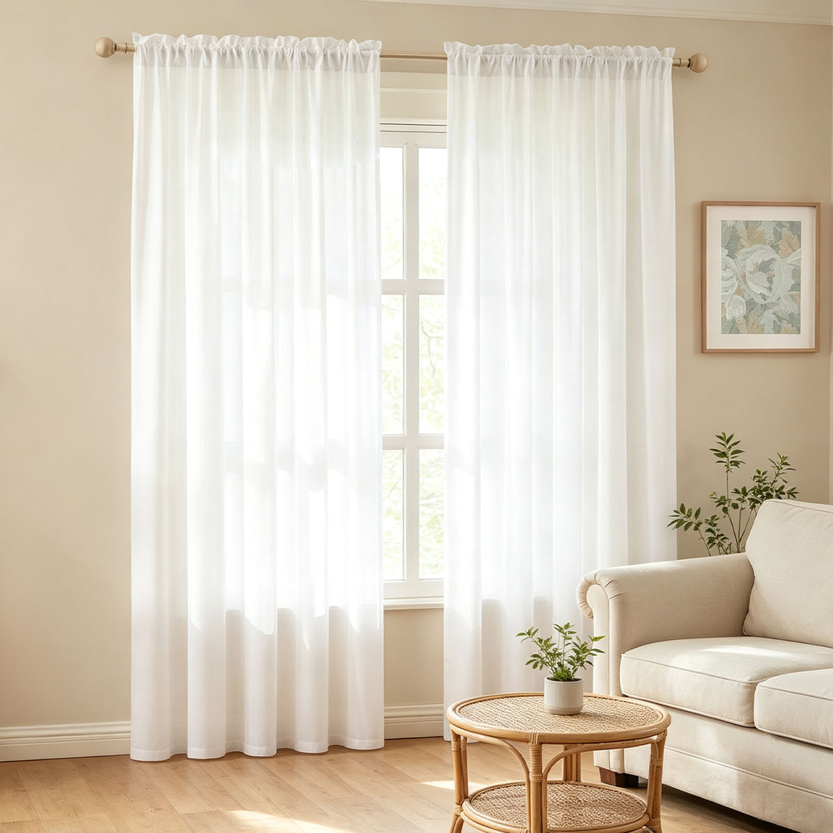 2 Paket Gorden Sheer Putih Pol - Privacy Filter 2Pack ulasan dan harga
